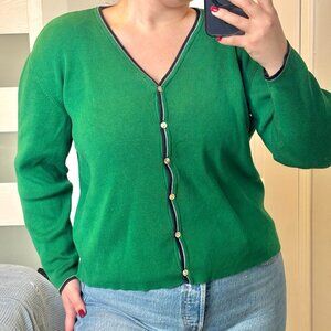 Vintage Green Tabi International Cardigan